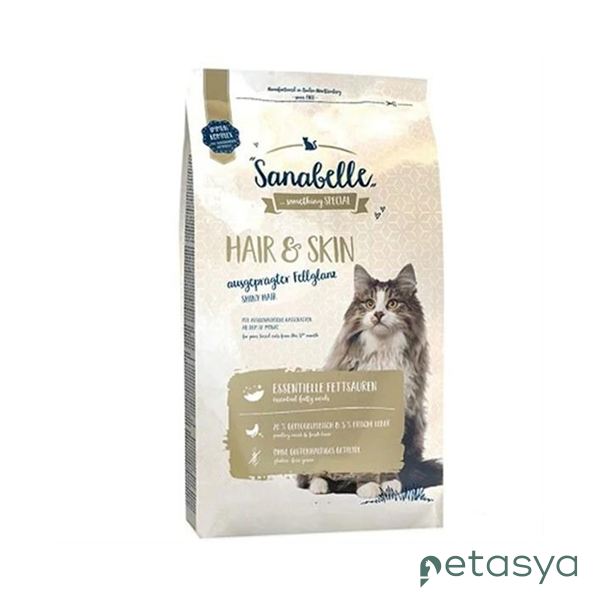 Sanabelle Hair & Skin Deri ve Tüy Sağlığı için  Yetişkin Kedi Maması 10 Kg