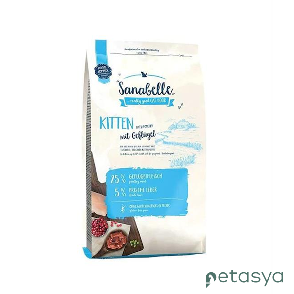 Sanabelle Taze Kümes Hayvanlı   Tahılsız Yavru Kedi Maması 2 Kg