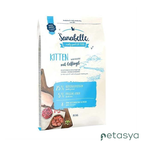 Sanabelle Taze Kümes Hayvanlı   Tahılsız Yavru Kedi Maması 10 Kg