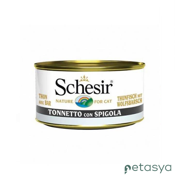 Schesir Jöle İçinde Ton Balıklı ve Levrekli  Kedi Konservesi 85gr