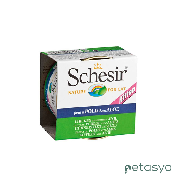 Schesir Tavuklu ve Aloeveralı  Yavru Kedi Konservesi 85gr