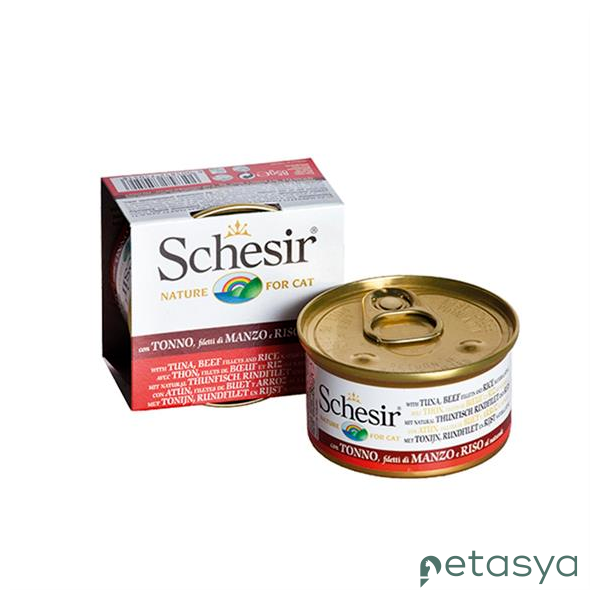 Schesir Ton Balığı ve Sığır Etli  Kedi Konservesi 85gr