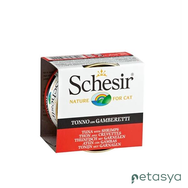 Schesir Ton Balıklı ve Karidesli  Kedi Konservesi 85gr