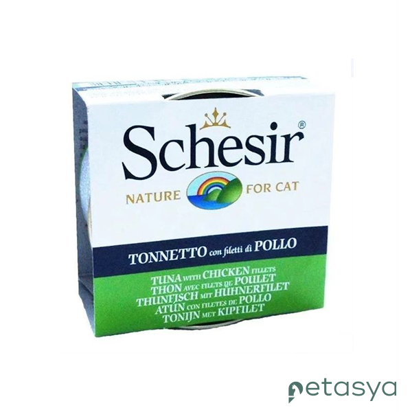 Schesir Ton Balıklı ve Tavuklu  Kedi Konservesi 85gr