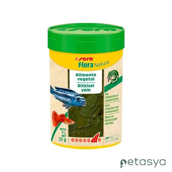 Sera Flora Nature Bitkisel Pul Balık Yemi 100ml