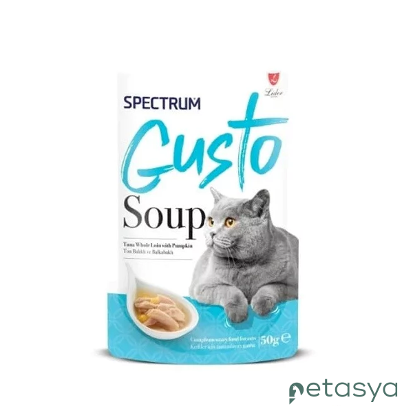 Spectrum Gusto Ton Balıklı ve Bal Kabaklı  Kedi Çorbası 50gr