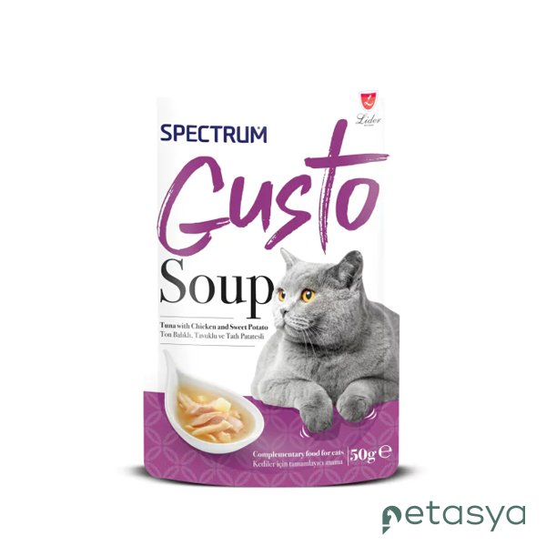 Spectrum Gusto Ton Balıklı ve Tavuklu  Kedi Çorbası 50gr