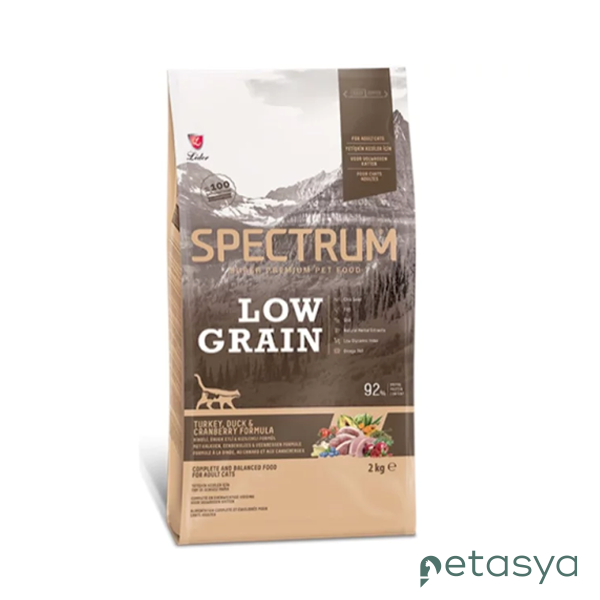 Spectrum Hindili ve Ördekli ve Yaban Mersinli  Düşük Tahıllı Yetişkin Kedi Maması 2kg