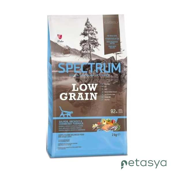 Spectrum Somonlu Hamsili ve Kızılcıklı  Düşük Tahıllı Yetişkin Kedi Maması 2kg