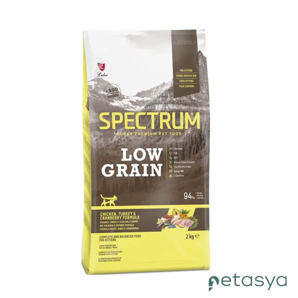 Spectrum Tavuklu Hindili ve Kızılcıklı   Düşük Tahıllı Yetişkin Kedi Maması 2,6kg