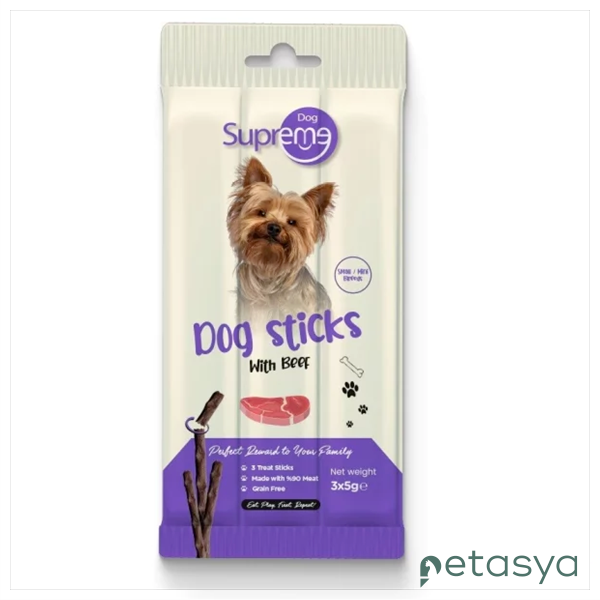 Supreme Sticks Sığır Etli  Kedi Ödül Çubuğu 5gr (3lü)
