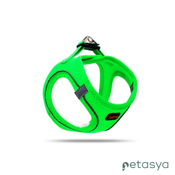 Tailpetz Air Mesh Harness Neo Green  Köpek Göğüs Tasması 24-28 cm [2XS]