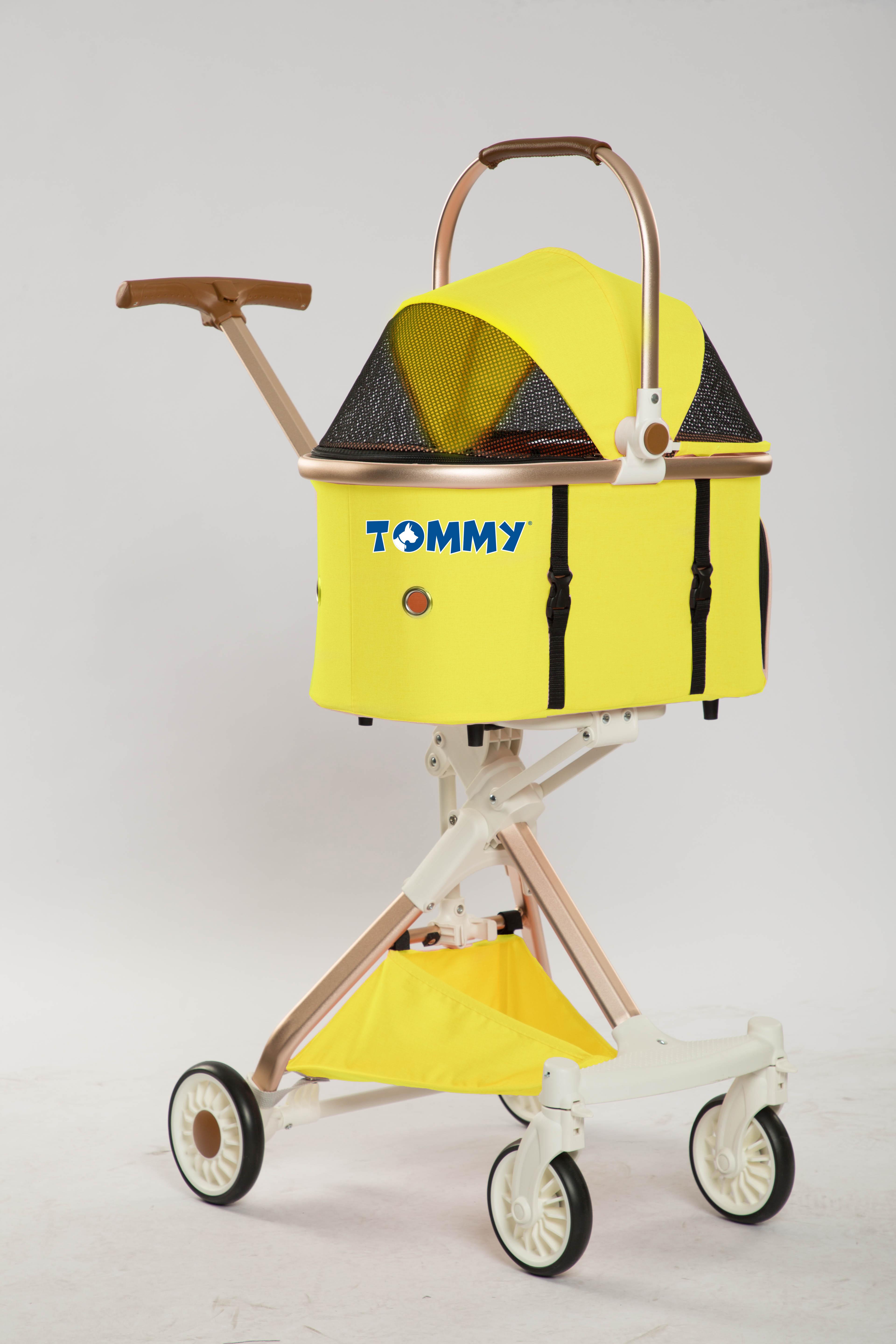 Tommy Evcil Hayvan Arabası Sarı 83*48.5*110cm Max 10kg