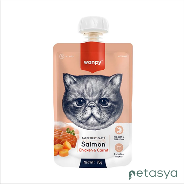 Wanpy Somonlu ve Tavuklu Kedi Ödül Maması 90gr