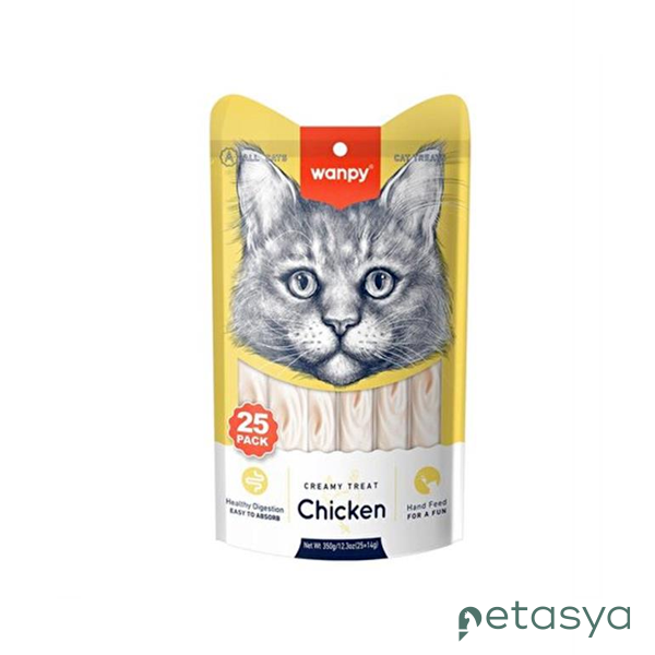 Wanpy Tavuklu Sindirim Sistemi Destekleyici  Sıvı Kedi Ödül Maması 14gr (5li)