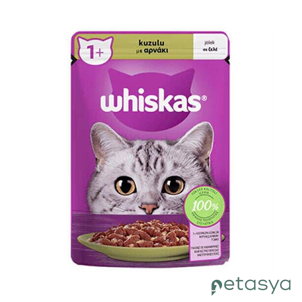Whiskas Pouch Jöle İçinde Kuzulu  Yetişkin Kedi Konservesi 85gr