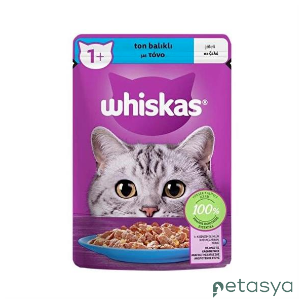 Whiskas Pouch Jöle İçinde Ton Balıklı  Yetişkin Kedi Konservesi 85gr