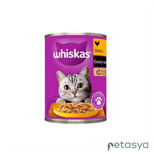 Whiskas Sos İçinde Tavuklu  Yetişkin Kedi Konservesi 400gr