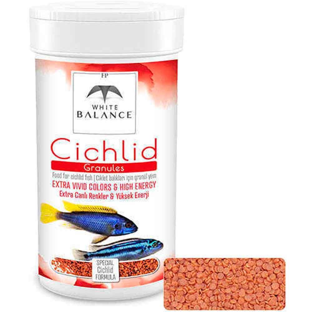White Balance Cichlid Granules Balık Yemi 100ml