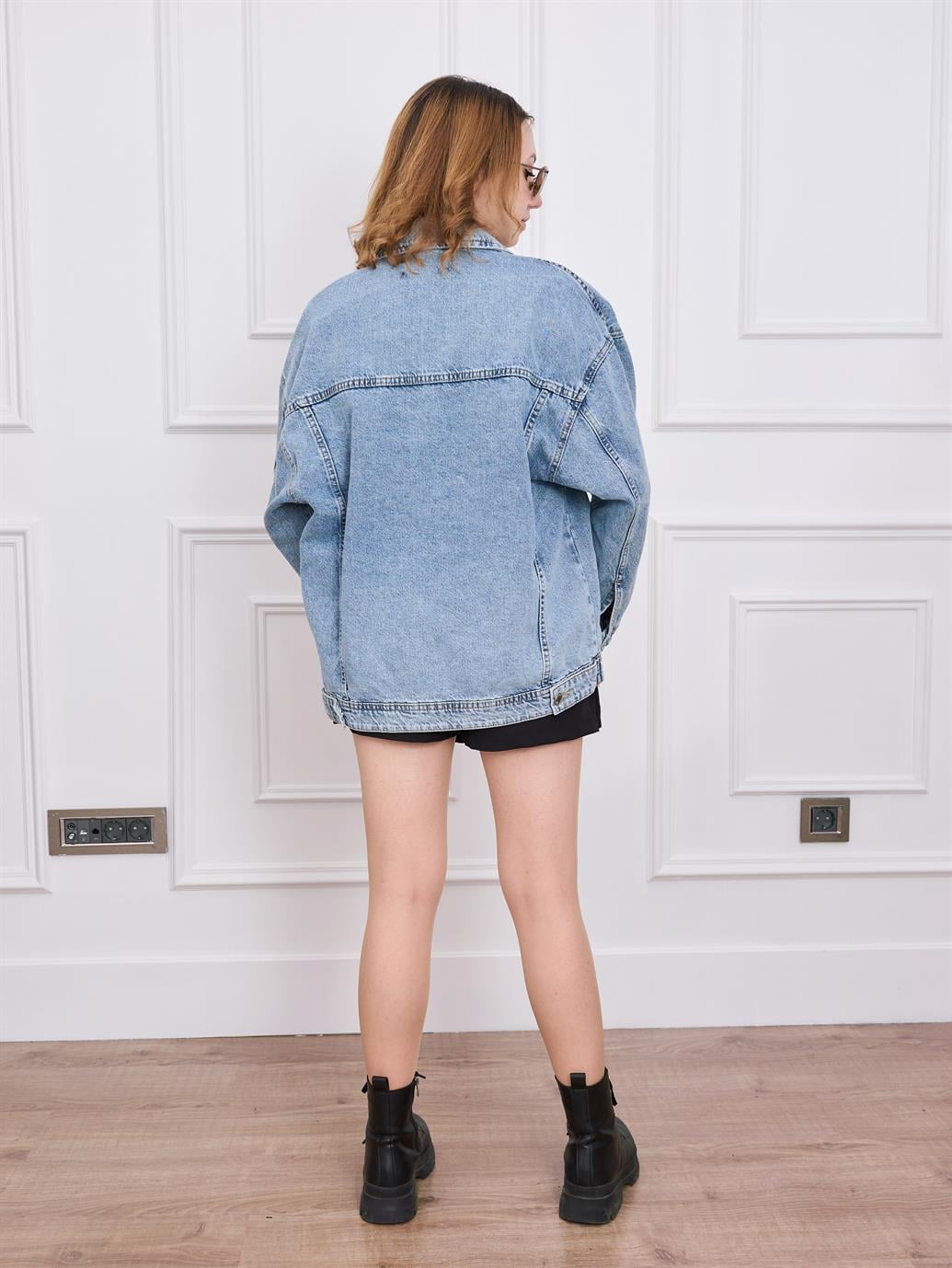 Açık Mavi Denim Ceket