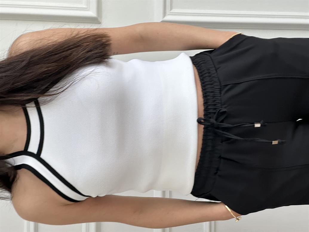 Beyaz Halter Yaka Atlet