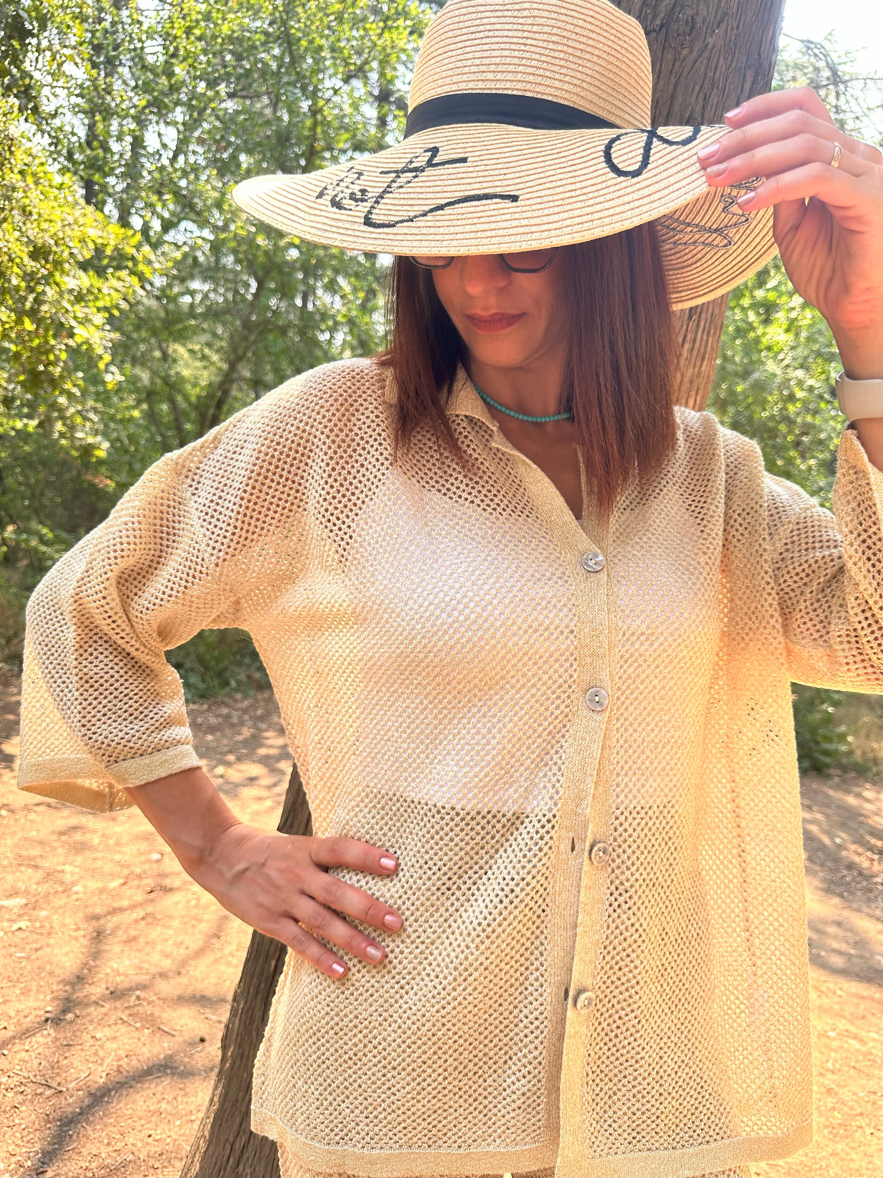 Gold Simli Ajurlu  Takım