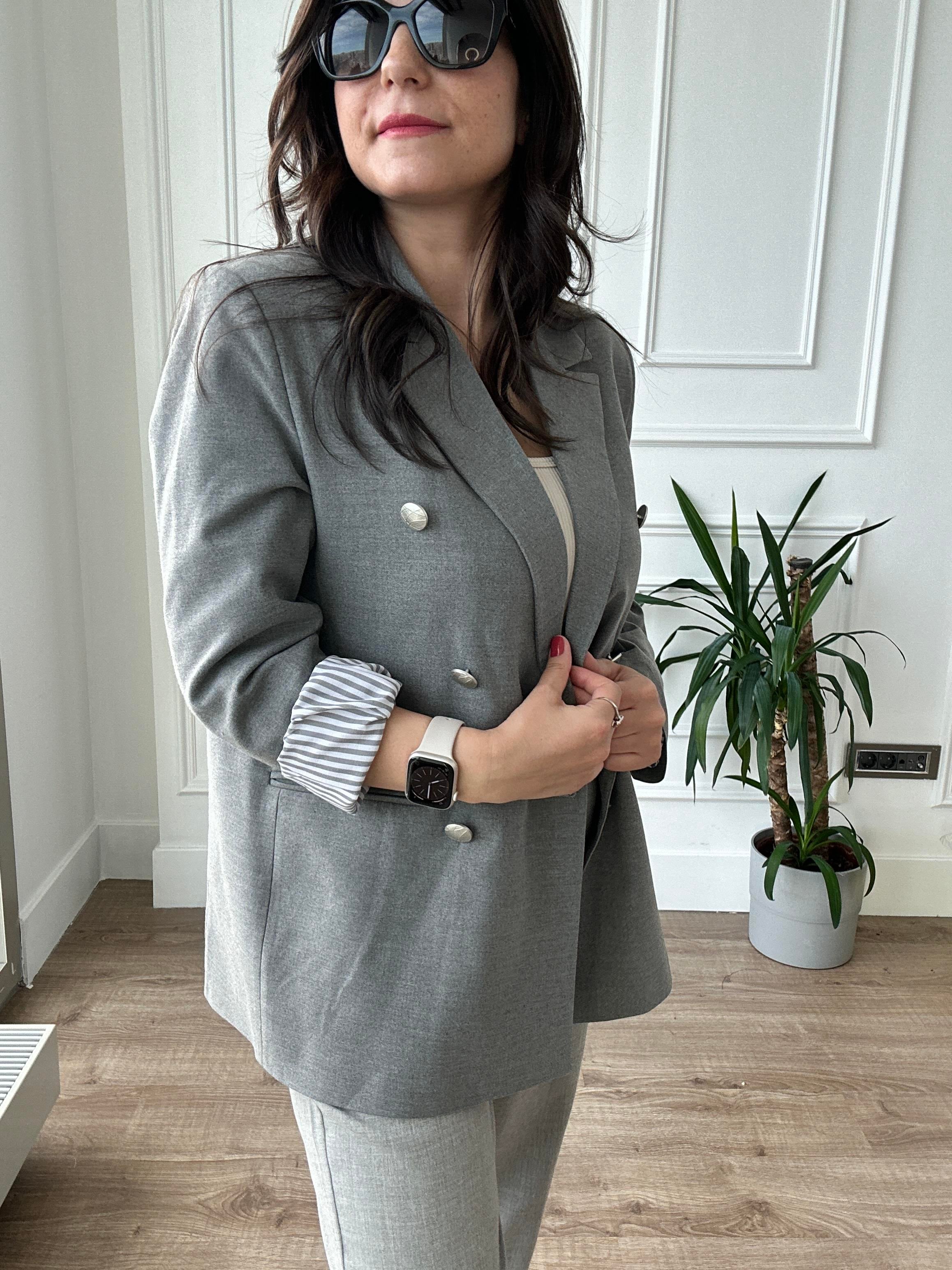 Gri  Blazer Ceket