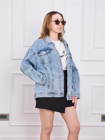 Açık Mavi Denim Ceket