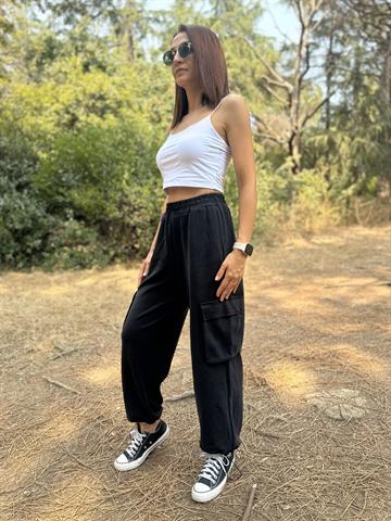 Antrasit Geniş Cepli  Pantolon