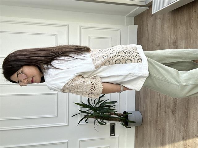 Beyaz Kısa Kol Denim Ceket