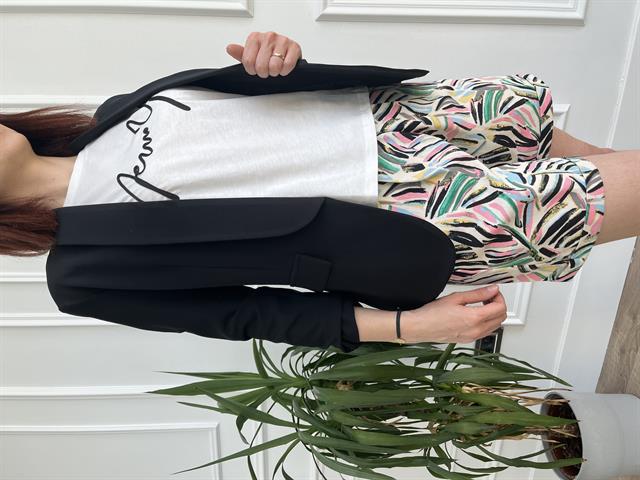 Desenli Gabardin Şort