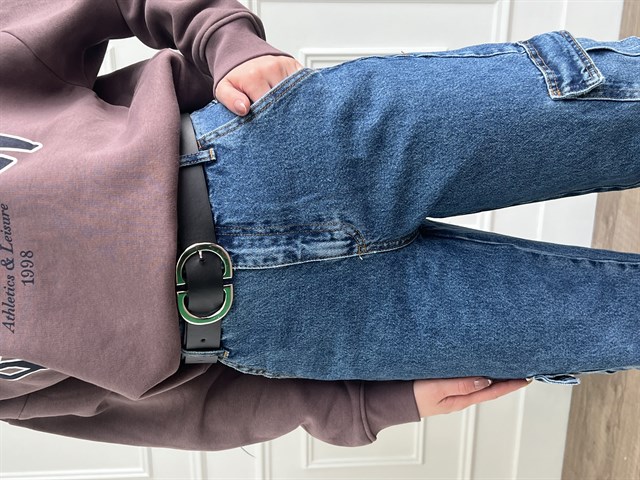 Mavi Kargo Cep Kot Pantolon