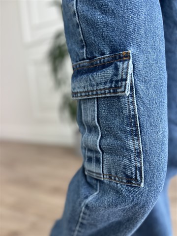 Mavi Kargo Cep Kot Pantolon