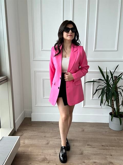 Pembe Blazer Ceket