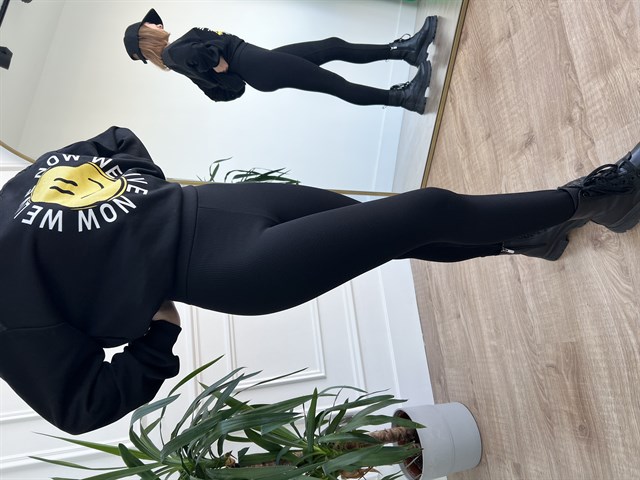 Siyah Fitilli Şardonlu Tayt