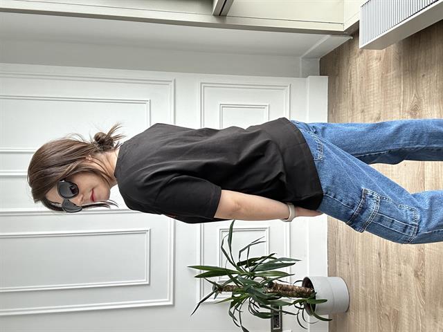 Siyah Orj Marka Etiketli Tişört