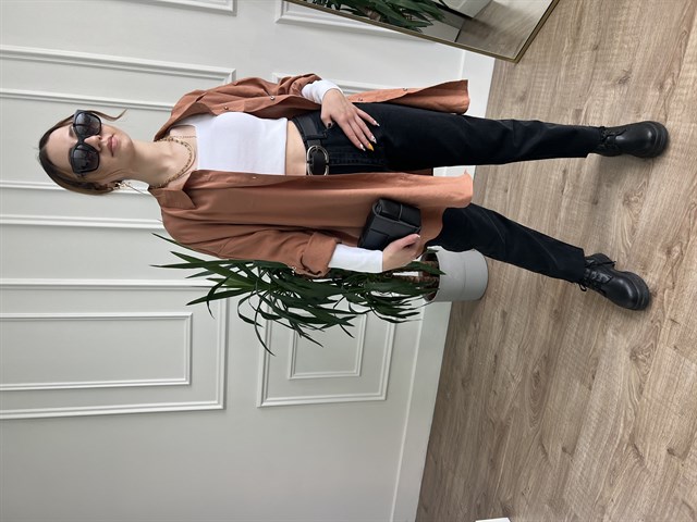 Tarçın Tencel Kumaş Gömlek