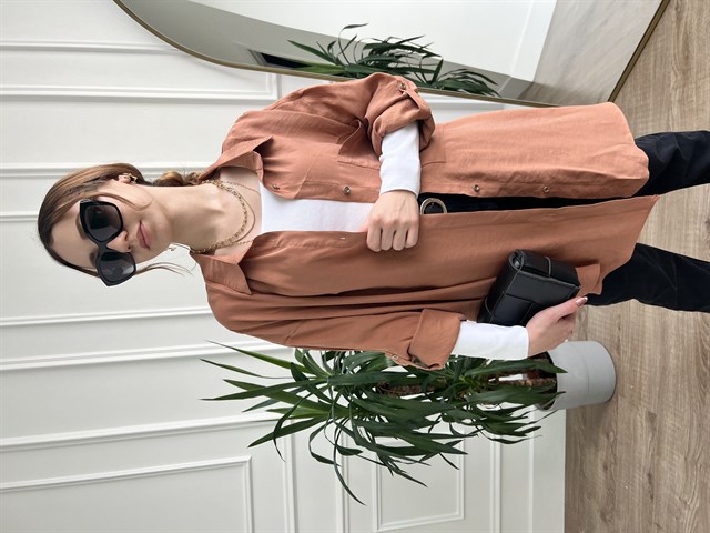 Tarçın Tencel Kumaş Gömlek