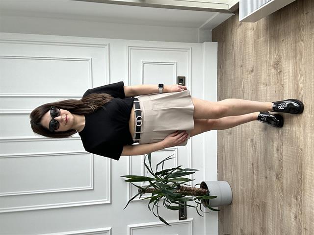 Vizon Polyviskon Şort Etek Ceket Takım