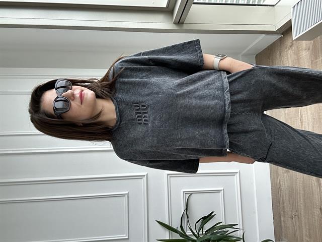 Yıkamalı Örme Kumaş Eşofman Takım