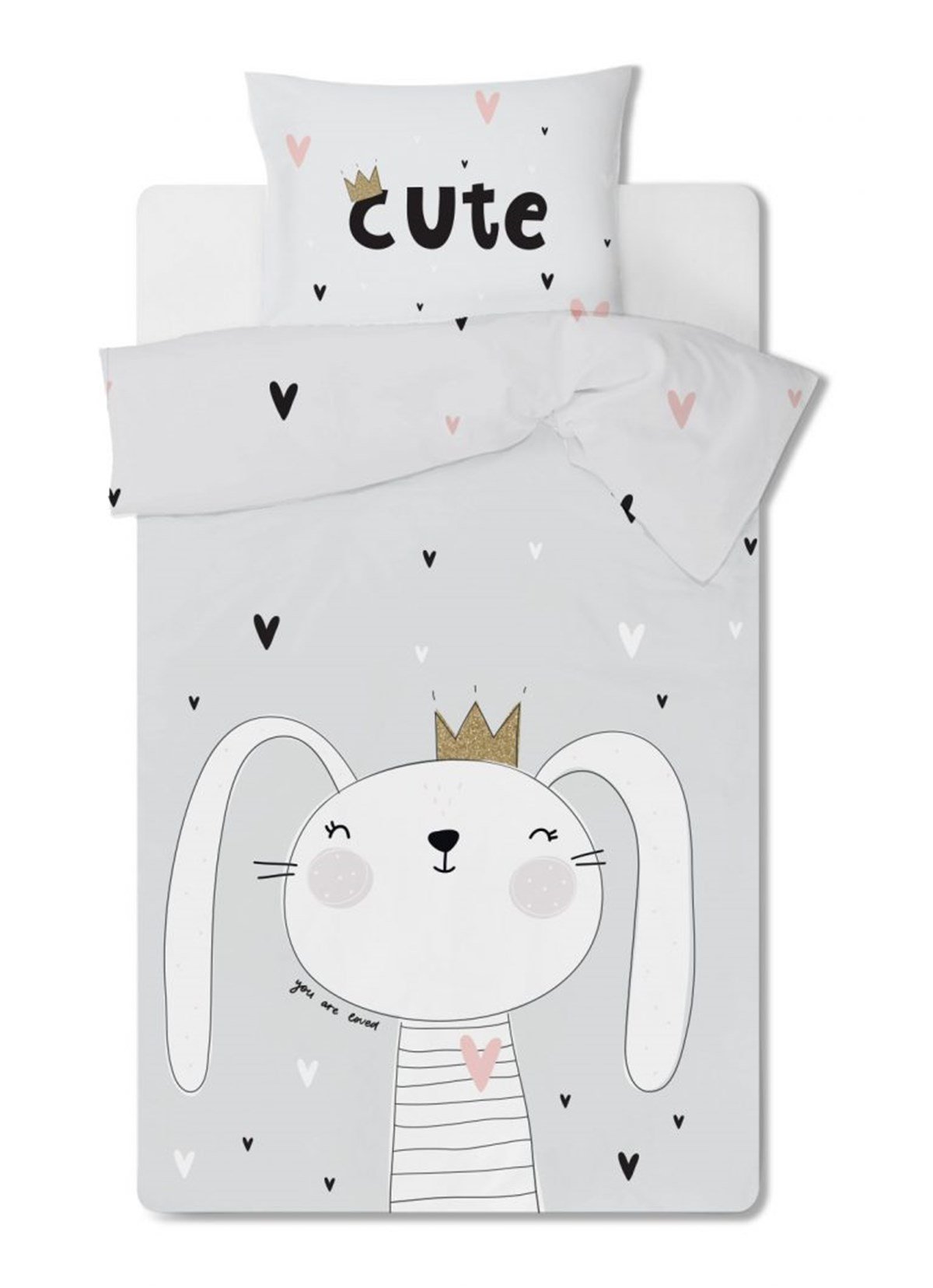  Cute Lovers Tek Kişilik Nevresim Takımı