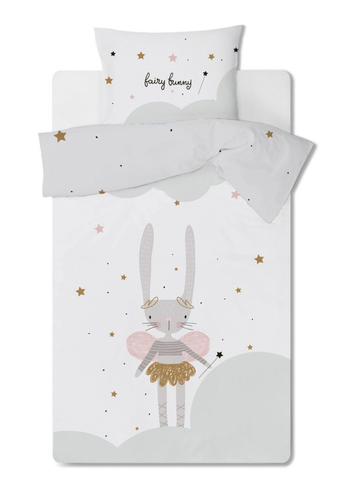  Fairy Bunny Tek Kişilik Nevresim Takımı