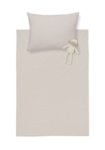 Beige Bebek Lastikli Çarşaf Seti