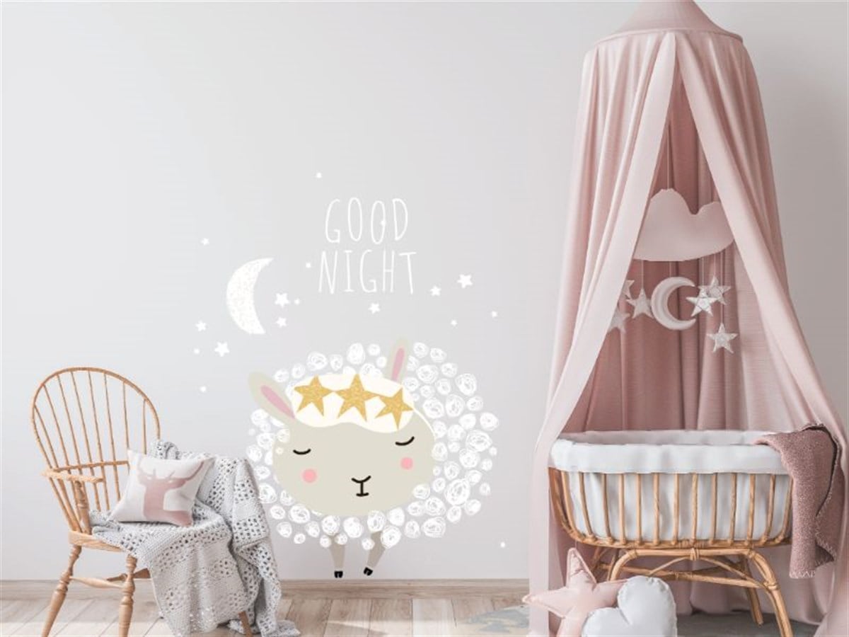 Curly Sheep Duvar Etiketi