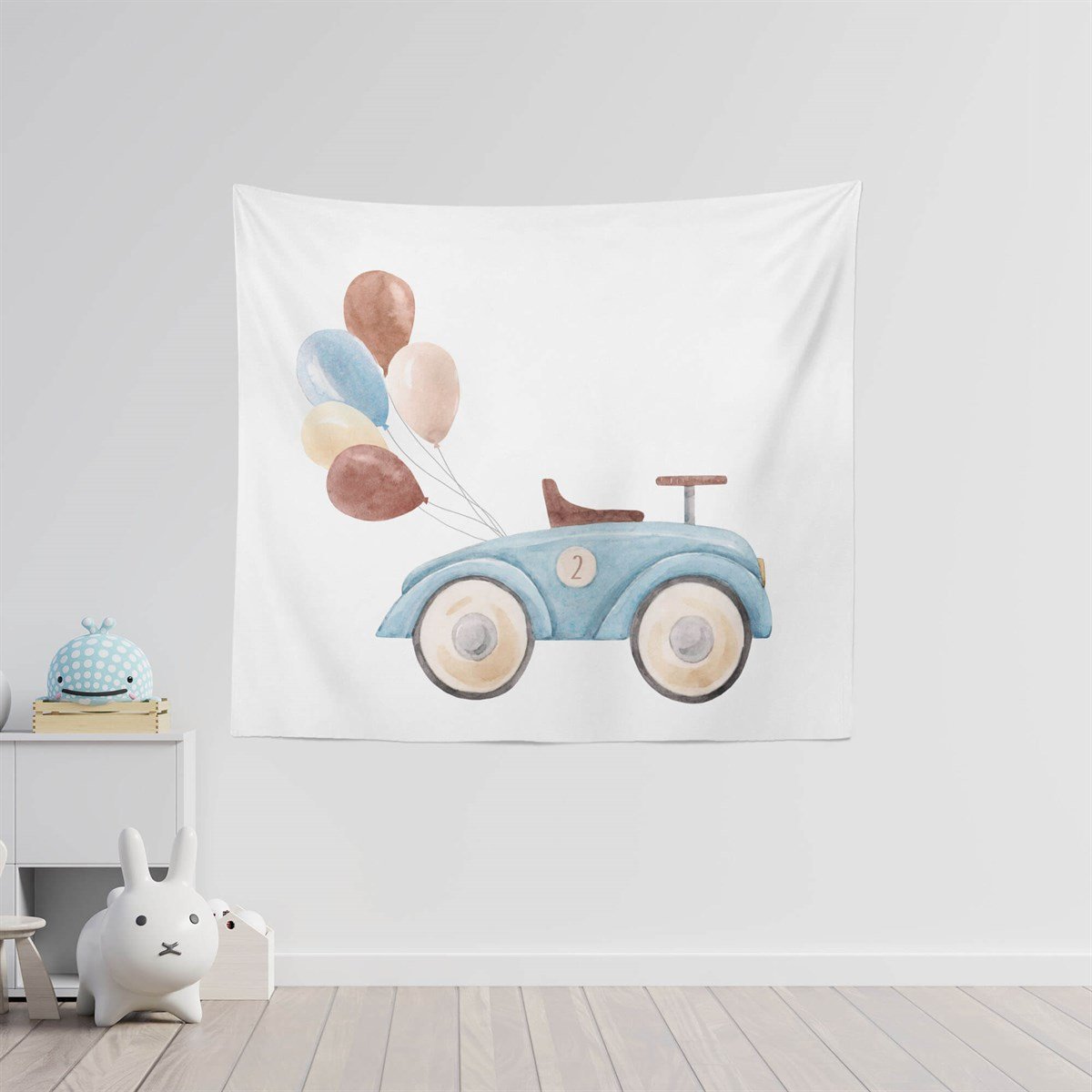 Cute Car Duvar Örtüsü