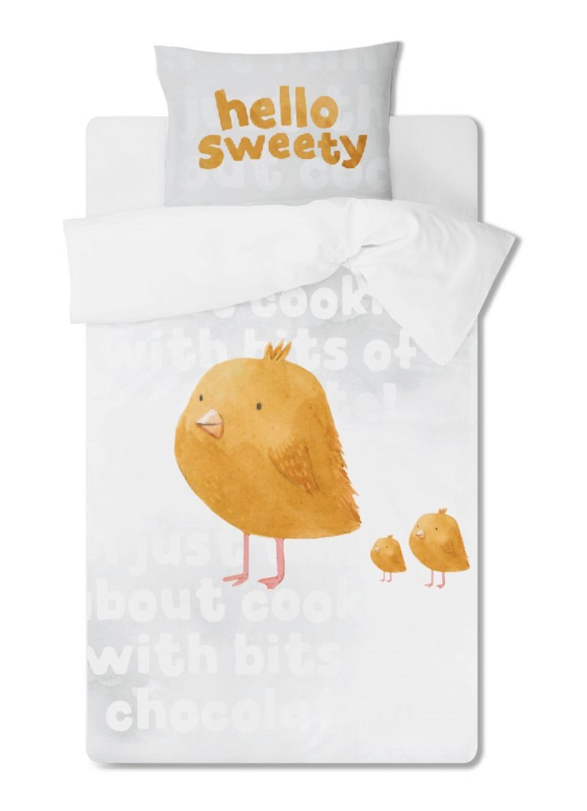 Sweety Yellow Tek Kişilik Nevresim Takımı