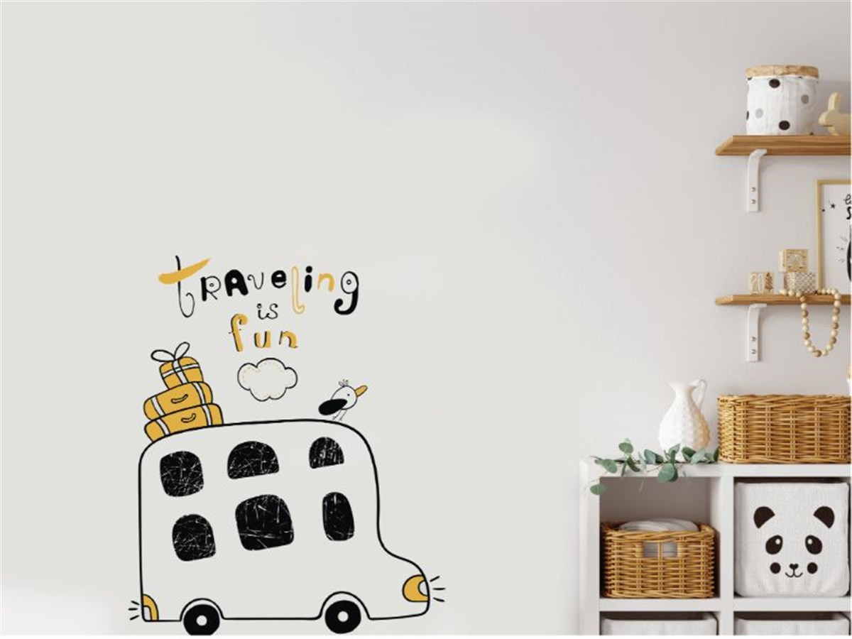  Funny Travel Sticker Duvar Etiketi