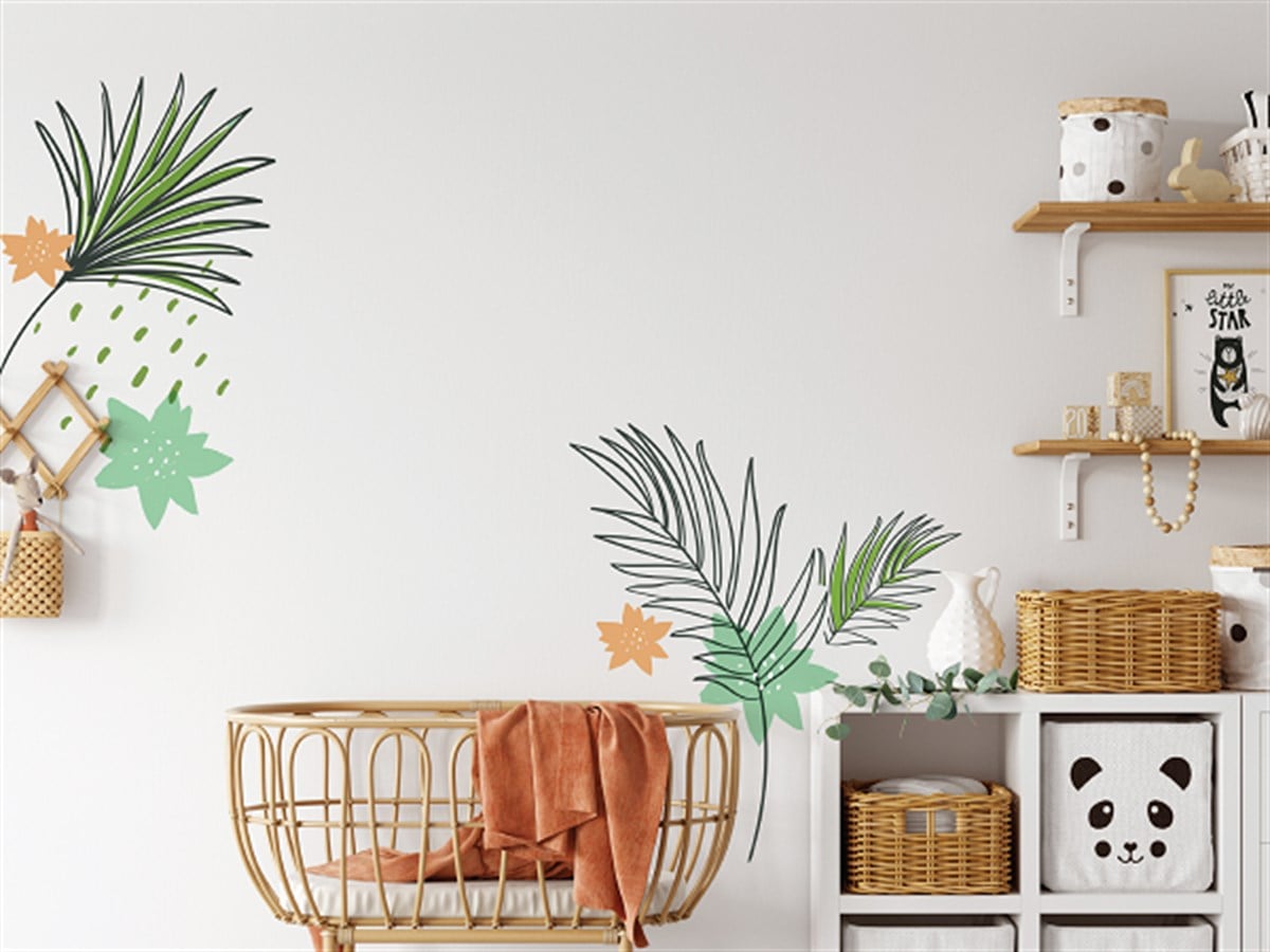  Leaves Sticker Duvar Etiketi