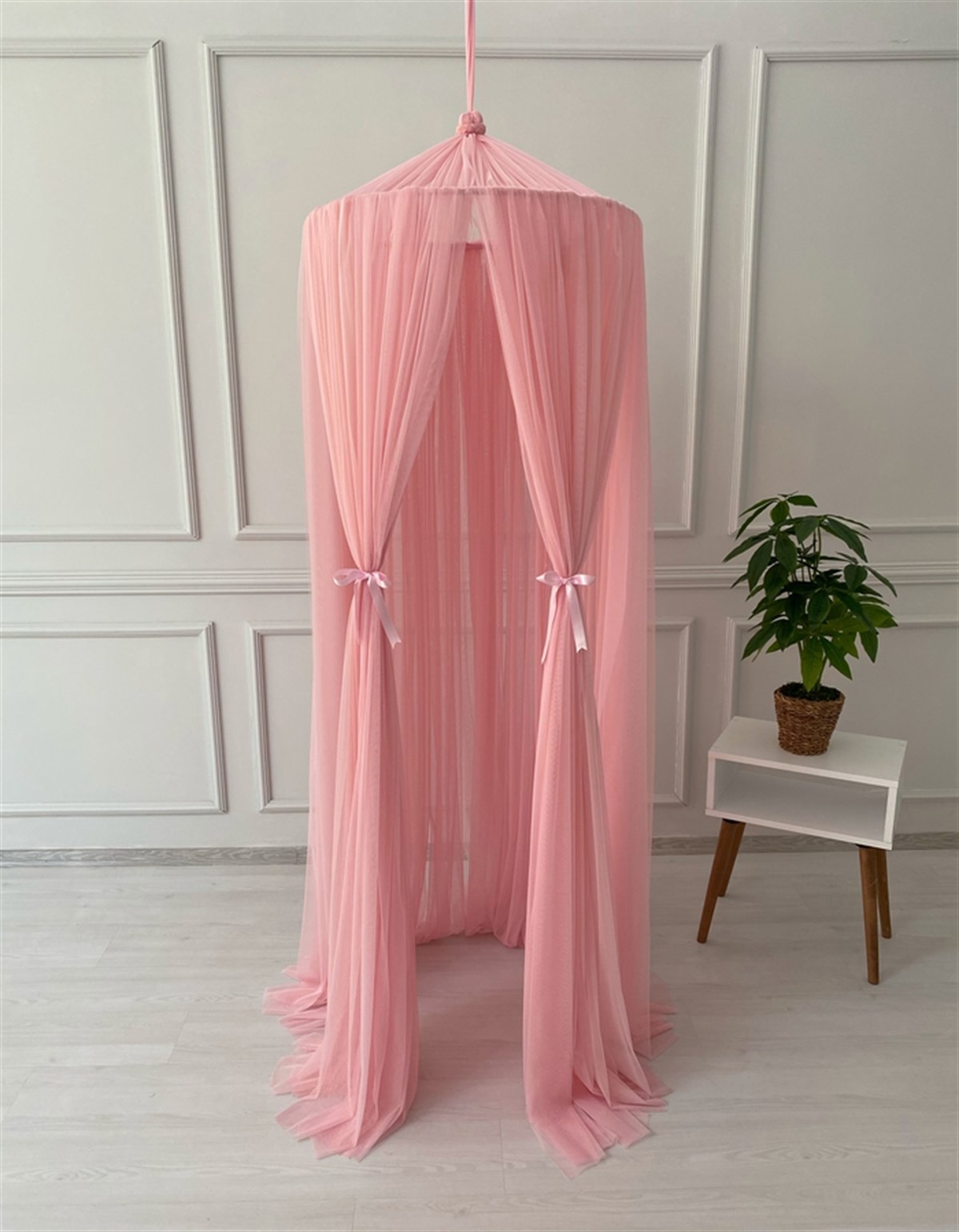  Toz Pembe Renk 25 Metre Tül Cibinlik