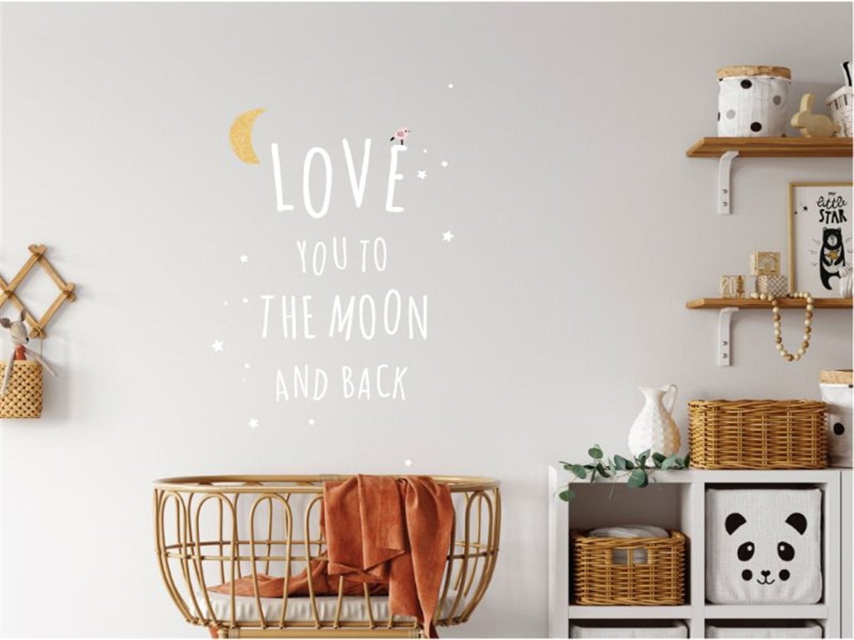 Love Motto Duvar Etiketi